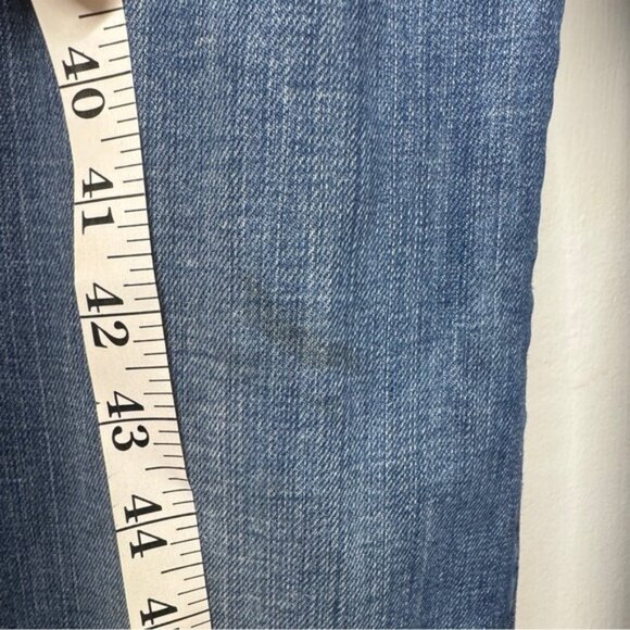 Vintage Y2K 7 For All Mankind Dojo Bootcut Embroidered Pockets Blue Jeans 24 - Picture 11 of 15